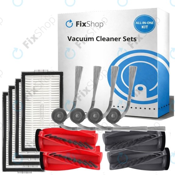 Ersatzteilset für Roborock G20s Ultra, Saros 10R, 20 (2x Hauptbürste, 4x Filter, 4x Seitenbürste)