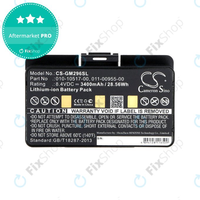 Batterie für Garmin GPSMAP, 3400mAh, Li-Ion, 8.4V, 010-10517-00, HQ