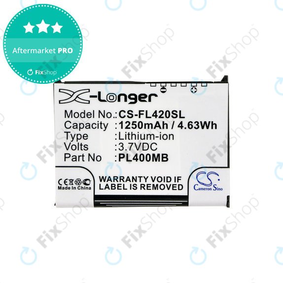 Batterie für Fujitsu Siemens Loox N560, N520, N500, 420, 410, 1250mAh, Li-Ion, 3.7V, PL400MB, HQ