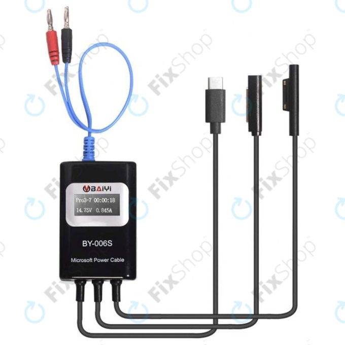 BY-006S - Multifunktionales Stromversorgungskabel für Microsoft Surface Book, Go, Laptop, Pro, RT