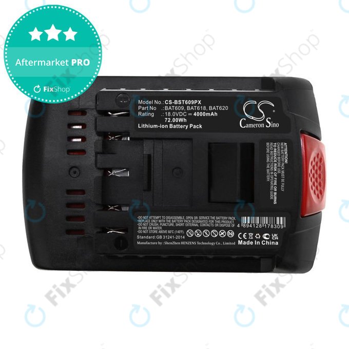Akku batterie für Bosch 17618, Gsb 18, 4000mAh, Li-Ion, 18V, BAT620, HQ