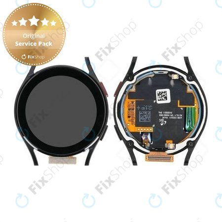 Samsung Galaxy Watch 4 40mm R865 - LCD Display + Touch Screen + Frame (Black) - GH82-28815A Genuine Service Pack