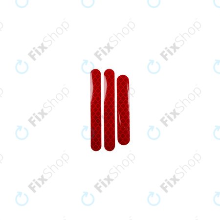 Ninebot Segway ES1, ES2, ES3, ES4 - Reflektierende Streifen Set (Red) - 3Stk.