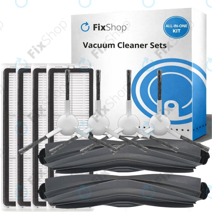 Ersatzteilset für Xiaomi Dreame L10s Ultra, Xiaomi Dreame L10s Pro (2x Hauptbürste, 4x Filter, 4x Seitenbürste)