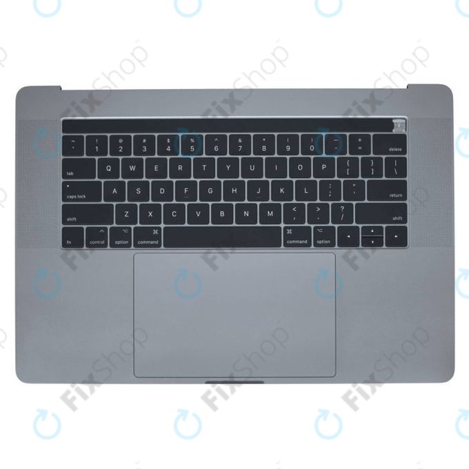 Apple MacBook Pro 15" A1707 (Late 2016 - Mid 2017) - Oberer Rahmen Tastatur + Tastatur US + Mikrofon + Trackpad + Redner (Space Gray)
