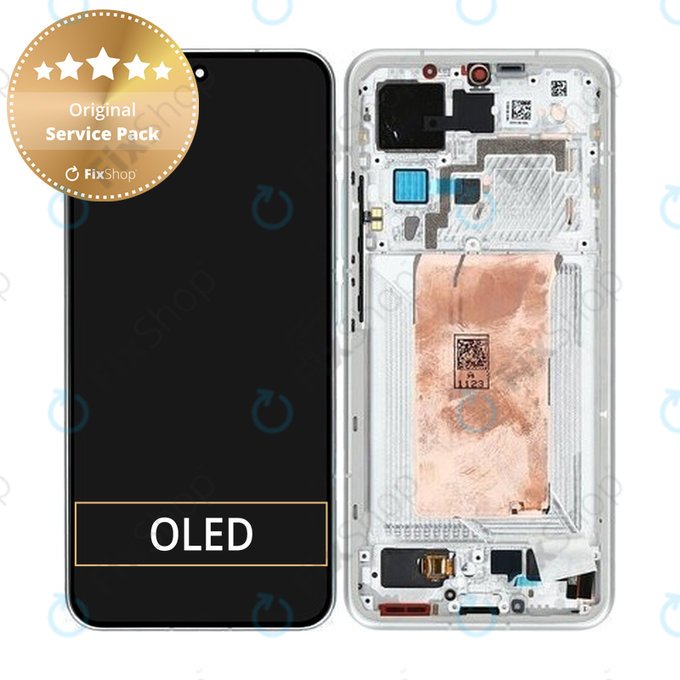 Xiaomi 15 5G - LCD Display + Touchscreen Front Glas + Rahmen (White) - 560062000O300 Genuine Service Pack