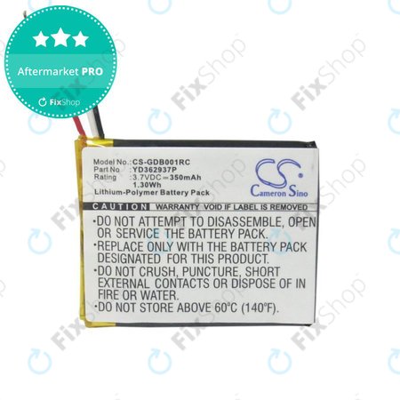 Akku batterie für GoPro Wifi Remote, 350mAh, Li-Pol, 3.7V, YD362937P, HQ