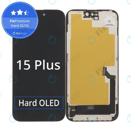 Apple iPhone 15 Plus - LCD Display + Touchscreen Front Glas + Rahmen Hard OLED FixPremium