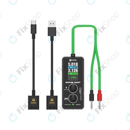 Digitaler USB-C Spannungs- und Stromtester (Power Host), 2UUL PW15