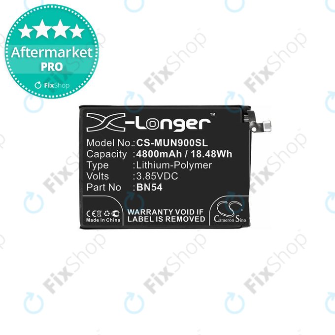 Xiaomi Redmi 9 M2004J19G, Note 9 M2003J15SC M2003J15SG - Akku Batterie BN54 4800mAh HQ