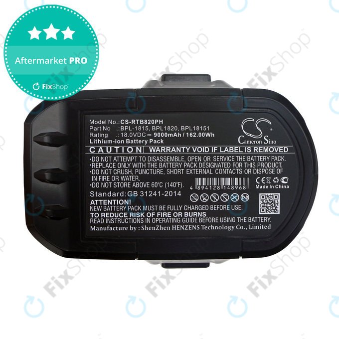 Akku batterie für Ryobi BID1821, CCC, CTR-180l, P200, P600, P730, 9000mAh, Li-Ion, 18V, BPL-1815, HQ