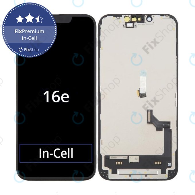 Apple iPhone 16e - LCD Display + Touchscreen Front Glas + Rahmen In-Cell FixPremium