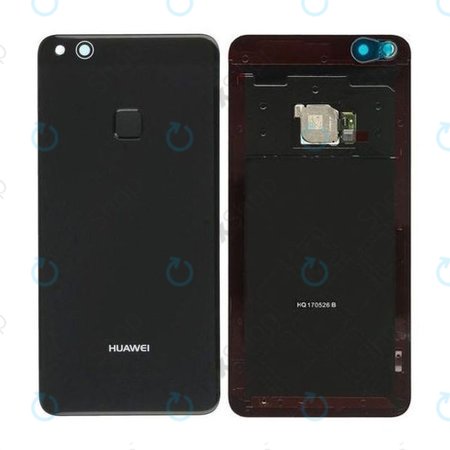 Huawei P10 Lite - Akkudeckel + Fingerprint Sensor (Black) - 02351FXB, 02351FWG Genuine Service Pack