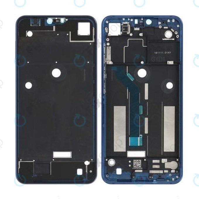 Xiaomi Mi 8 Lite - Vorder Rahmen (Aurora Blue)