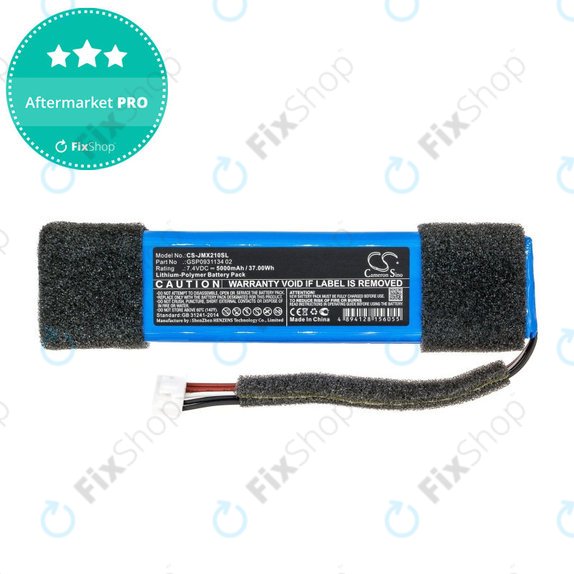 Batterie für JBL Xtreme Splashproof, 5000mAh, Li-Pol, 7.4V, GSP0931134 02, HQ