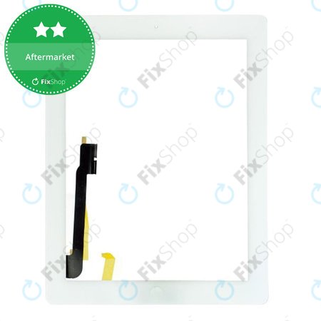 Apple iPad 3, iPad 4 - Touchscreen Front Glas + Home Taste (White)