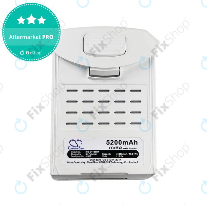 Akku batterie für DJI Phantom 4, 5200mAh, Li-Pol, 15.2V, HQ