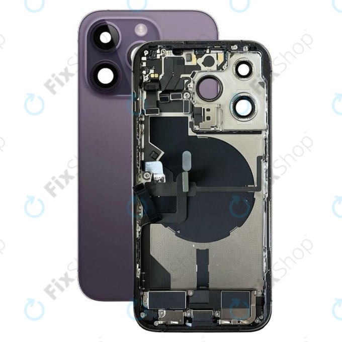 Apple iPhone 14 Pro - Backcover mit Kleinteilen (Deep Purple)