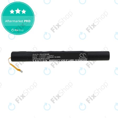 Akku batterie für Lenovo Yoga Tablet 2, 9200mAh, Li-Ion, 3.75V, L14C3K31, HQ