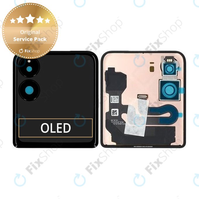 Xiaomi Mix Flip 2405CPX3DC - LCD Display + Touchscreen Front Glas (Externe) (Black) - 560004000N800 Genuine Service Pack