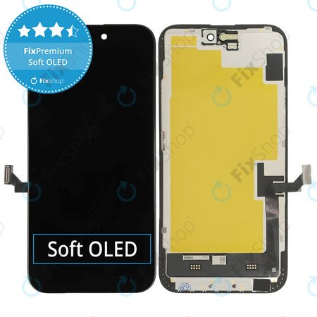 Display Soft OLED für iPhone 15 Plus - Touchscreen + Rahmen, DIAGNOSTIC