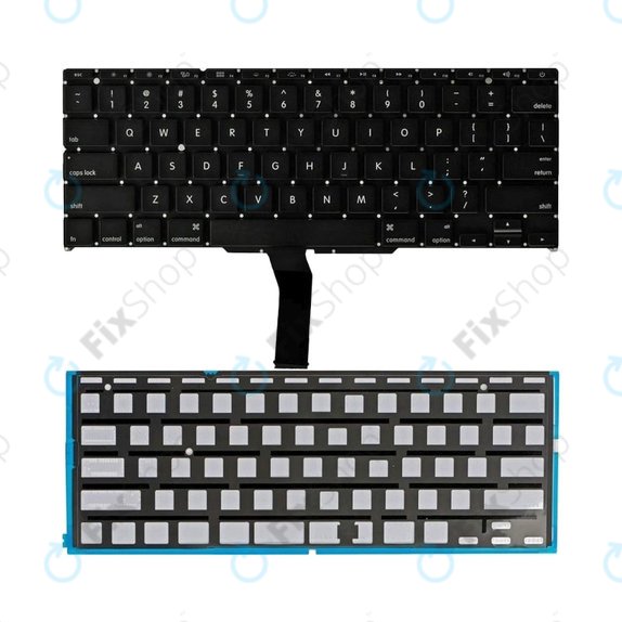 Apple MacBook Air 11" A1370 (Late 2010 - Mid 2011), A1465 (Mid 2011 - Early 2015) - Tastatur + Hintergrundbeleuchtung US