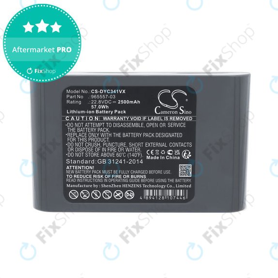 Akku batterie für Dyson DC31, DC34, DC35, DC44, DC56, 2500mAh, Li-Ion, 22.8V, 965557-03, HQ