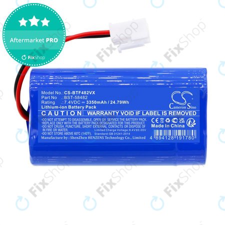 Akku batterie für Bestway Aquatronix, Kokido Vektro Z200, 3350mAh, Li-Ion, 7.4V, BST-58482, HQ