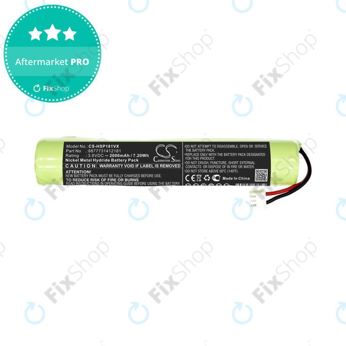 Akku batterie für Hurricane Spin Scrubber, Brush Cleaner Mop, 2000mAh, Ni-MH, 3.6V, 8877731412181, HQ