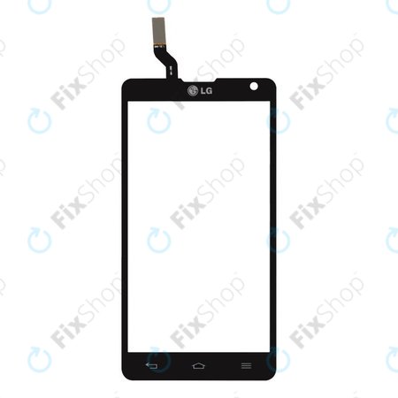 LG Optimus L9 II D605 - Touchscreen front Glas (Schwarz) - EBD61586402 OEM