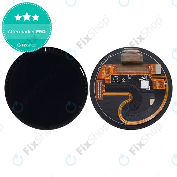OLED Display + Touchscreen ohne Rahmen (Black) für Garmin Forerunner 965