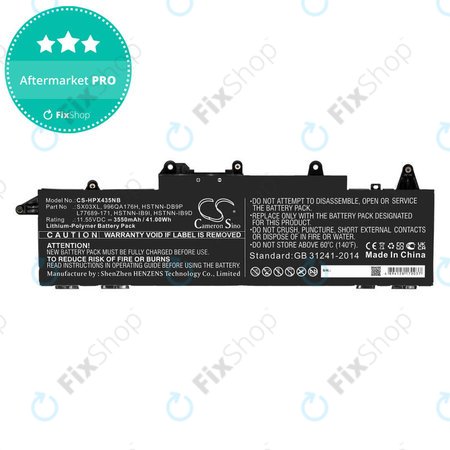 Akku batterie für HP ProBook x360 435 G7, 3550mAh, Li-Pol, 11.55V, SX03XL, HQ