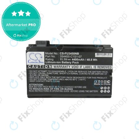 Batterie für Fujitsu Amilo Pi3450, Amilo Pi3525, Amilo Pi3540, 4400mAh, Li-Ion, 11.1V, 3S4400-C1S1-07, HQ