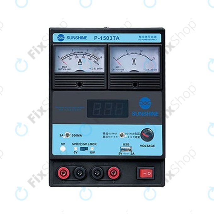 Sunshine P-1503TA - Geregeltes DC-Netzteil (0-15V, 0-3A)