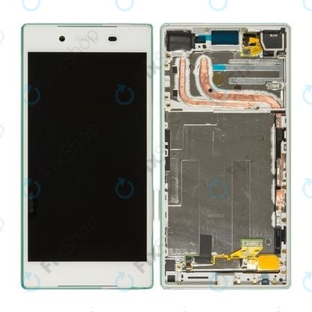 Sony Xperia Z5 Dual E6683 - LCD Display + Touchscreen front Glas + Rahmen (Weiß) - 1298-5921
