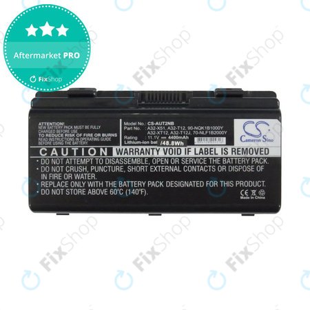 Akku batterie für Asus X51RL, T12Jg, T12C, X51L, 4400mAh, Li-Ion, 11.1V, A32-X51, HQ