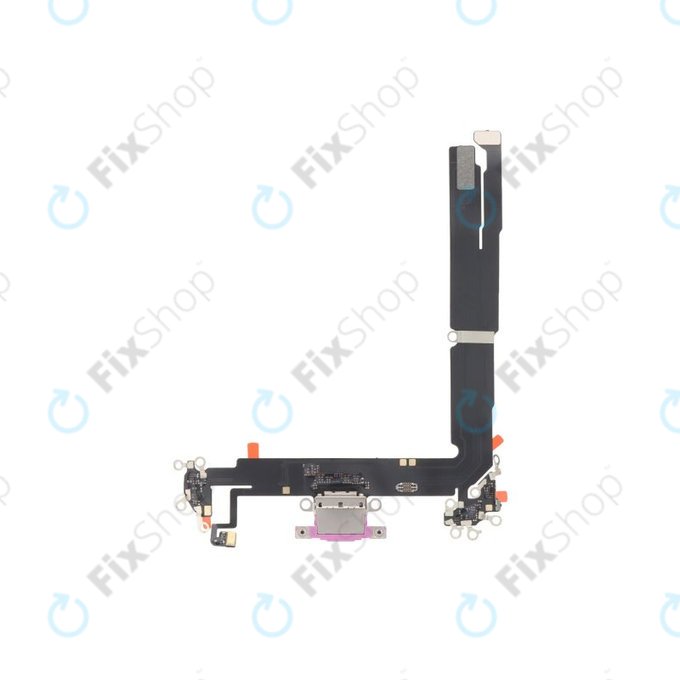 Apple iPhone 16 Plus - Ladestecker Ladebuchse + Flex Kabel (Pink)