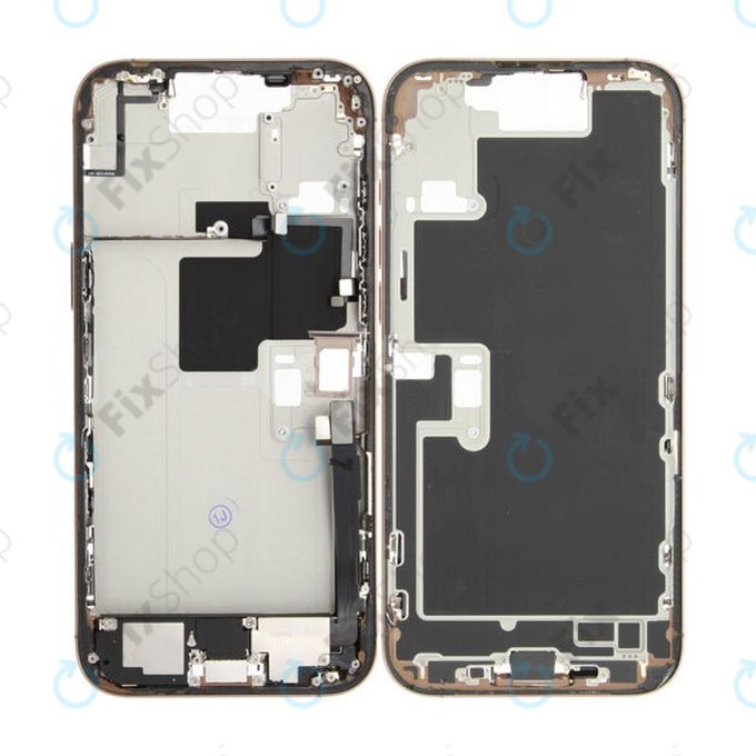 Apple iPhone 16 Pro Max - Mittelrahmen + Ein-/Ausschalter + Lautstärketasten (Desert Titanium)