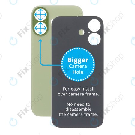Apple iPhone 17 - Backcover Glas Vergrössertes Ringloch für die Kamera (Sage)
