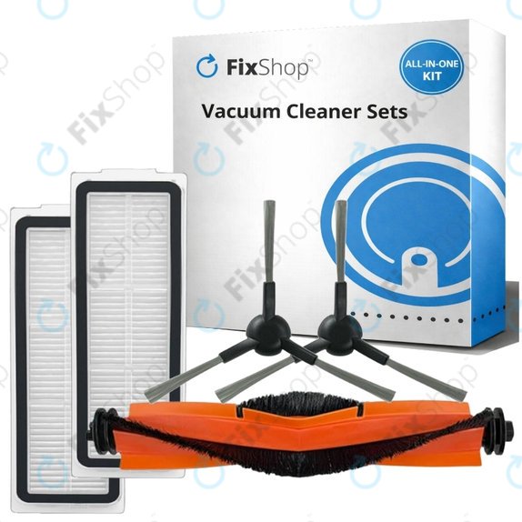 Ersatzteilset für Xiaomi Robot Vacuum X20 Max, X20 Pro (1x Hauptbürste, 2x Filter, 2x Seitenbürste)