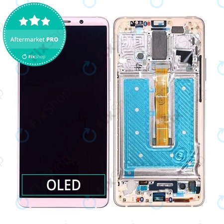 Huawei Mate 10 Pro - LCD Display + Touchscreen Front Glas + Rahmen (Pink Gold) OLED