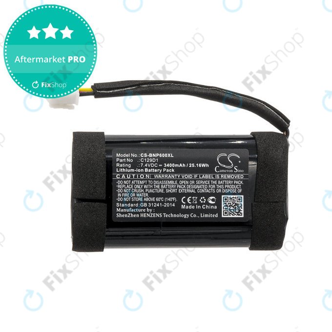 Batterie für Bang & Olufsen Beoplay P6, 3400mAh, Li-Ion, 7.4V, C129D1, HQ