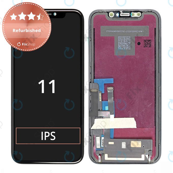 Apple iPhone 11 - LCD Display + Touchscreen Front Glas + Rahmen Refurbished
