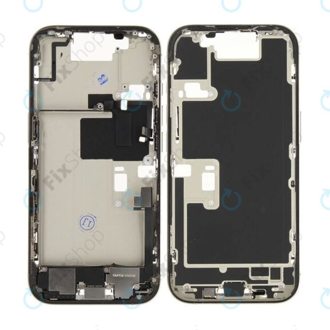 Apple iPhone 16 Pro - Mittelrahmen + Ein-/Ausschalter + Lautstärketasten (Natural Titanium)