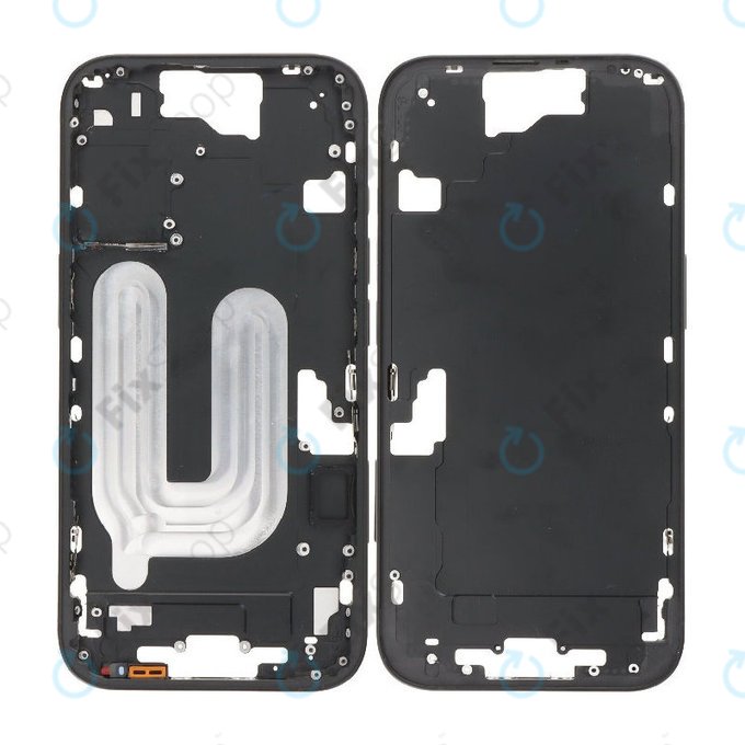 Apple iPhone 16 - Mittelrahmen + Ein-/Ausschalter + Lautstärketasten (Black)