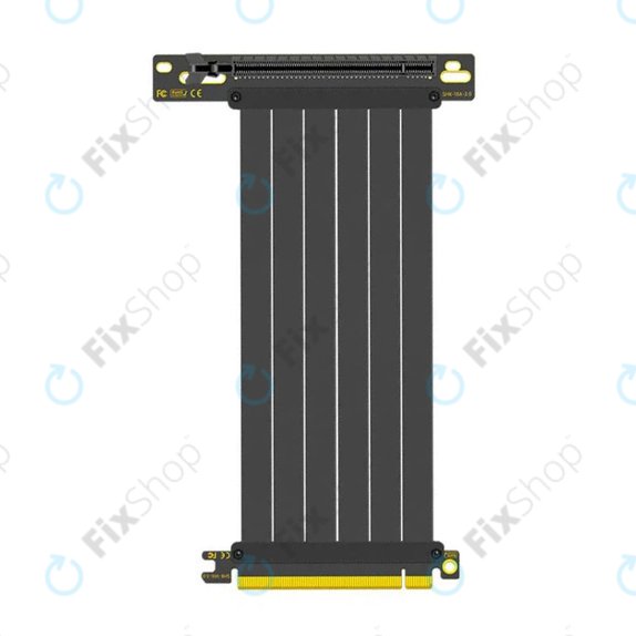 PCIe 4.0 x16 Riser-Kabel für Grafikkarte, 20cm, schwarz