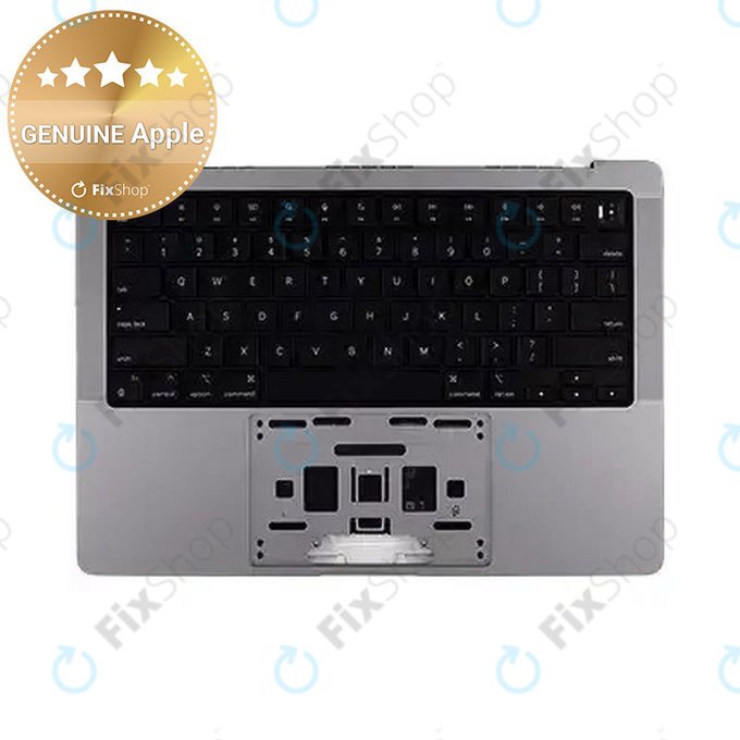 Oberer Tastaturrahmen für MacBook Pro 14", A3112 (2024), mit US-Tastatur und Akku, Space Black, 661-42518, Genuine Apple