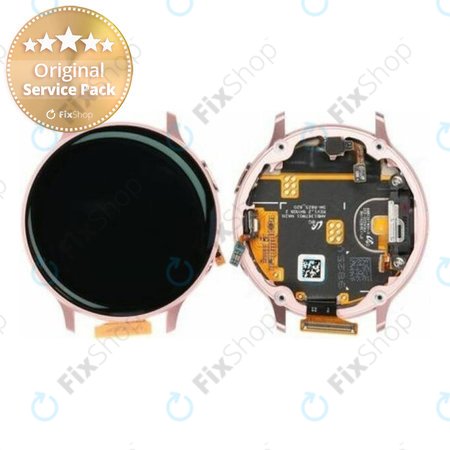 Samsung Galaxy Watch Active 2 44 mm - LCD Display + Touchscreen Front Glas + Rahmen (Pink Gold) - GH82-21125B Genuine Service Pack