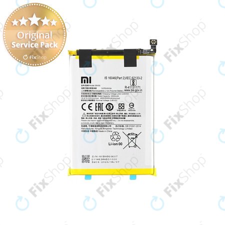 Xiaomi Redmi 9A, 9C - Akku Batterie BN56 5000mAh - 46020000425D Genuine Service Pack