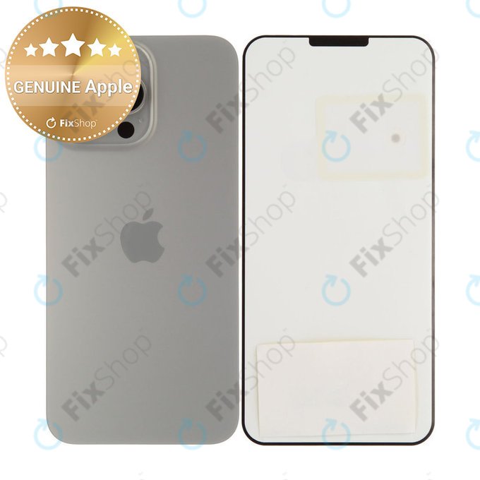 Backcover Glas für iPhone 15 Pro Max | Natural Titanium | 661-36909 | Genuine Apple